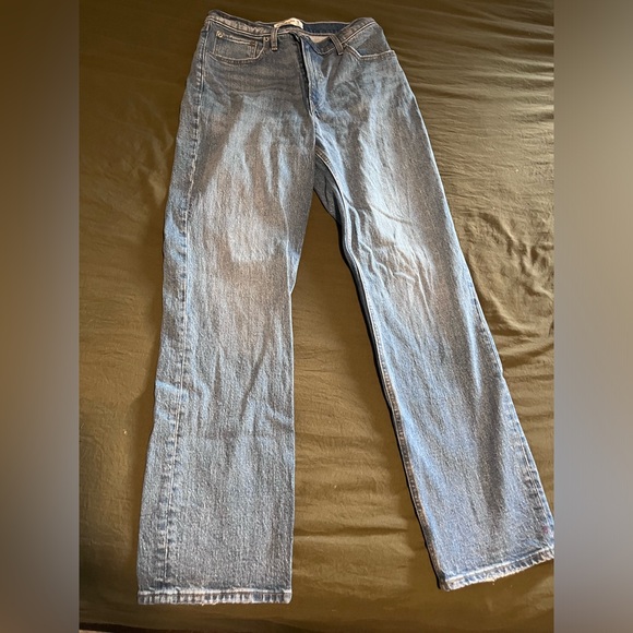 Abercrombie and Fitch 90s Straight Jeans Cross Waist - Picture 3 of 7